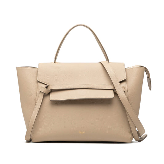 Celine Mini Grained Calfskin Belt Satchel