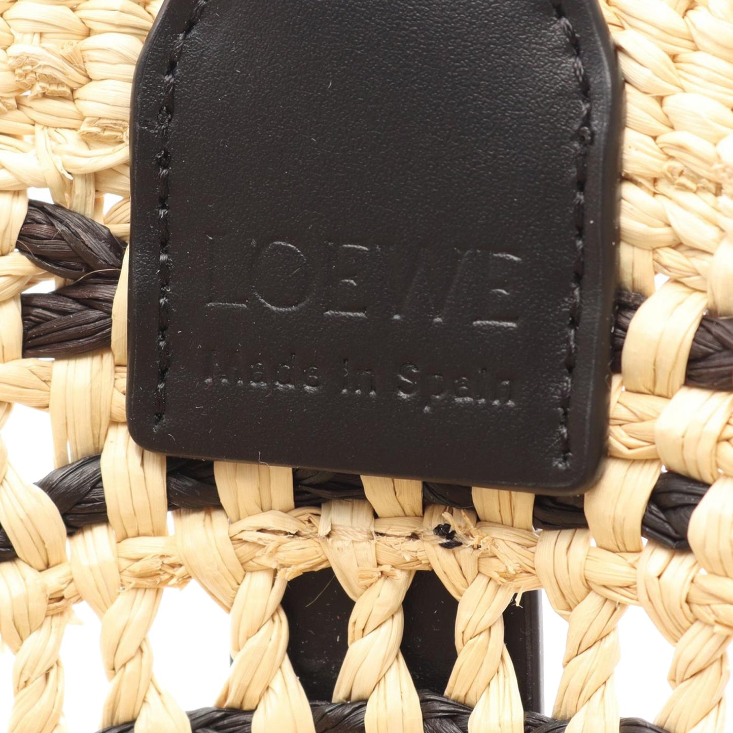 LOEWE Paulas Ibiza Small Raffia Braided Basket Bag