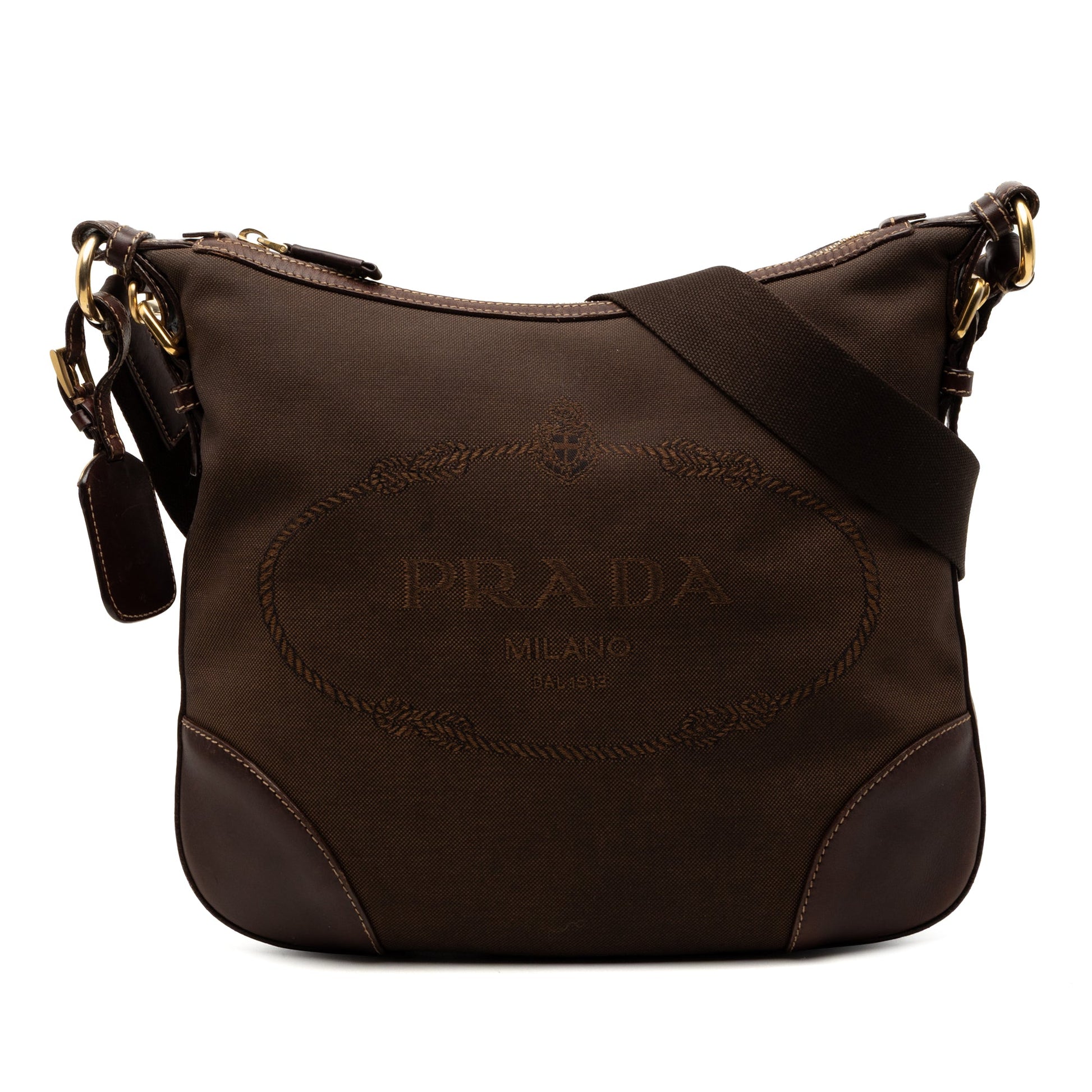 Prada Canvas Canapa Logo Crossbody