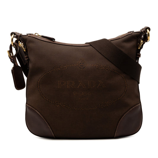 Prada Canvas Canapa Logo Crossbody