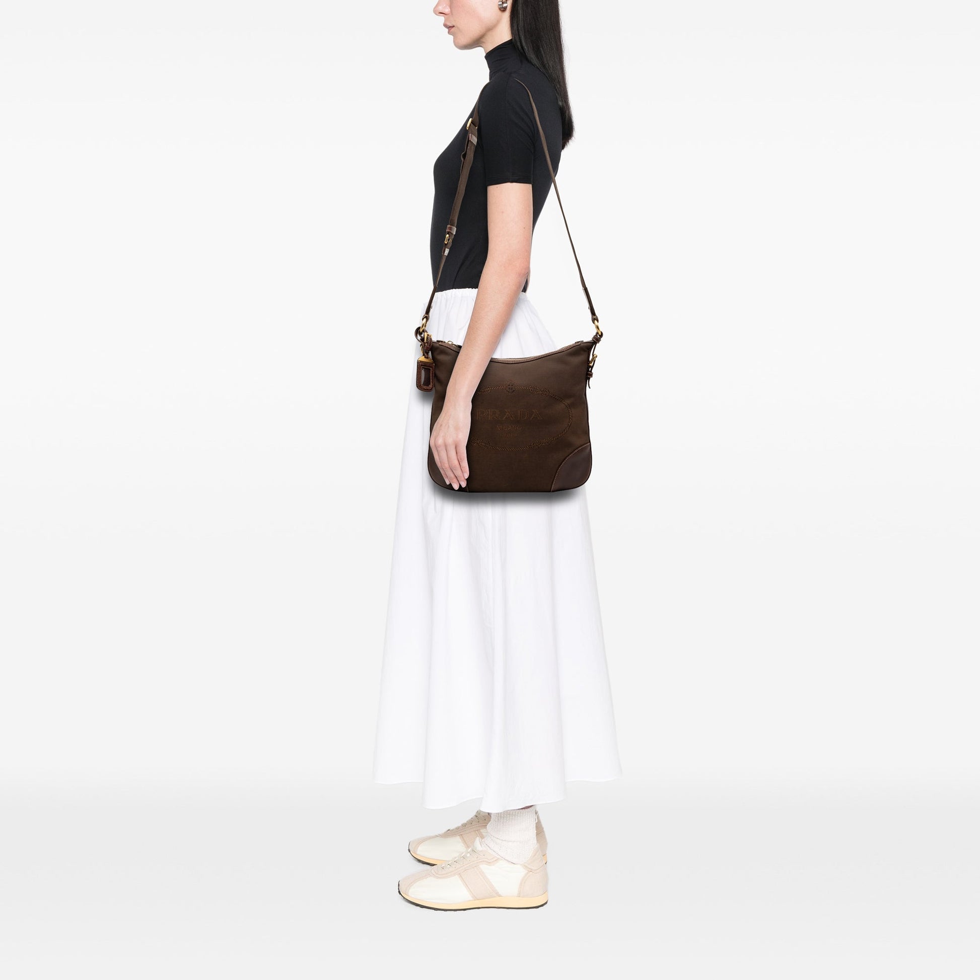 Prada Canvas Canapa Logo Crossbody
