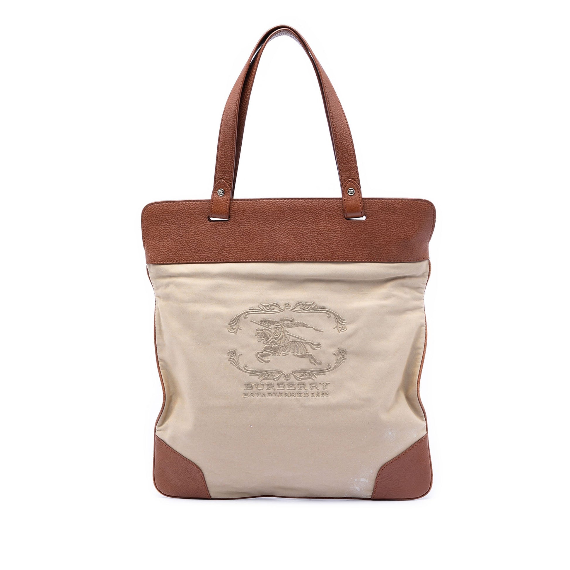 Burberry Canvas Stowell Roll Up Tote