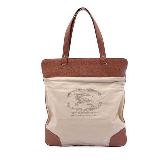 Burberry Canvas Stowell Roll Up Tote