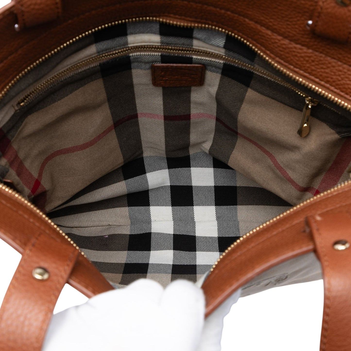 Burberry Canvas Stowell Roll Up Tote