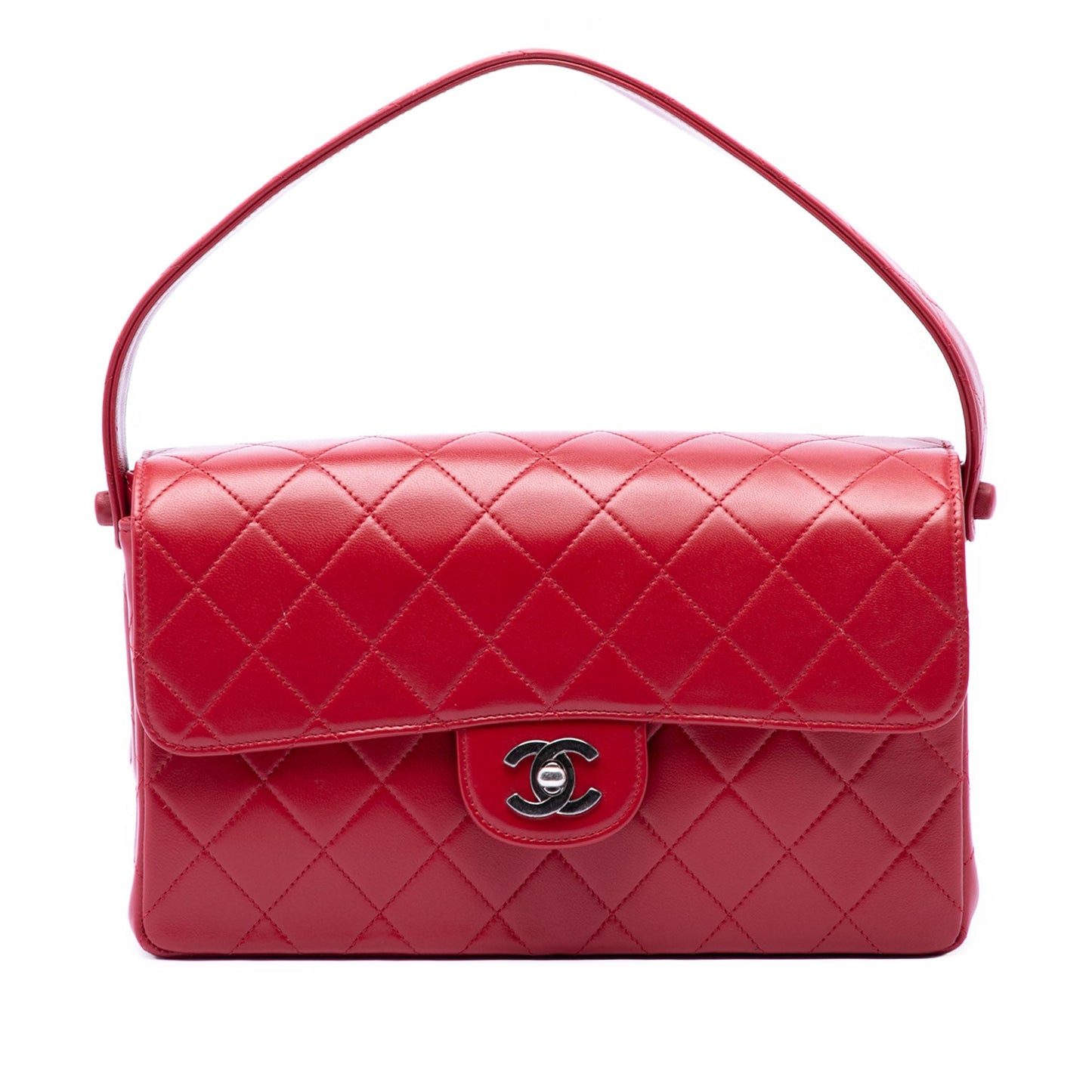 Chanel Medium Quilted Lambskin Top Handle Bag