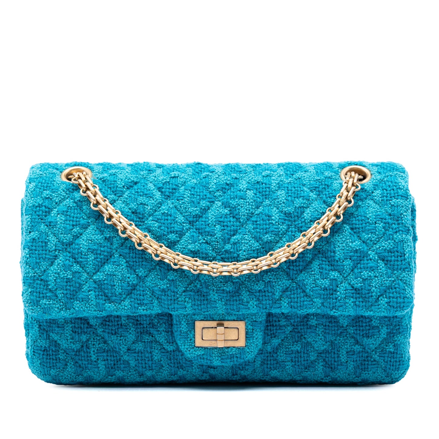 Chanel Quilted Tweed Reissue 2.55 Double Flap 225