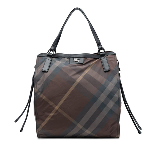 Burberry Supernova Check Nylon Buckleigh Tote
