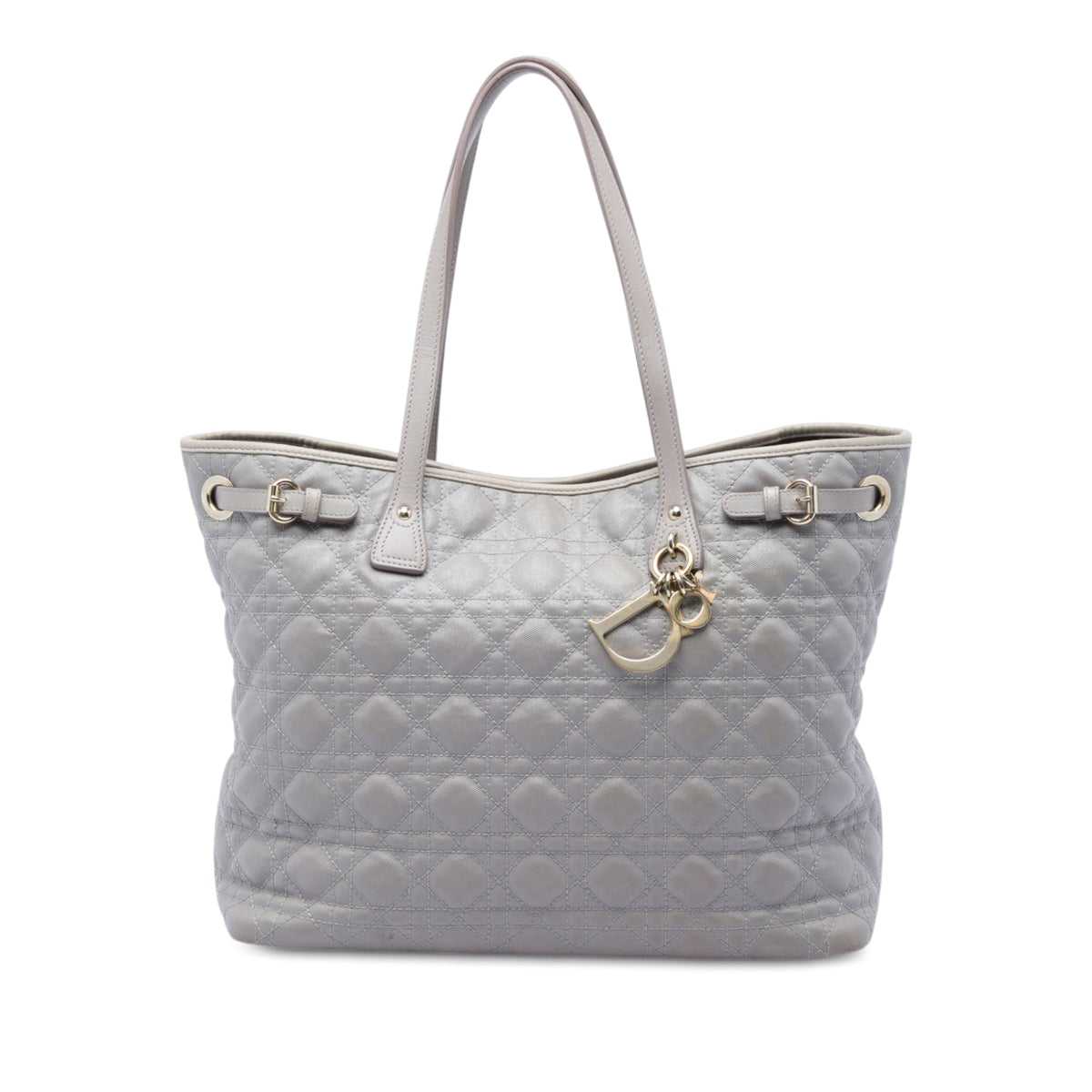 Dior Large Coated Canvas Cannage Panarea Tote