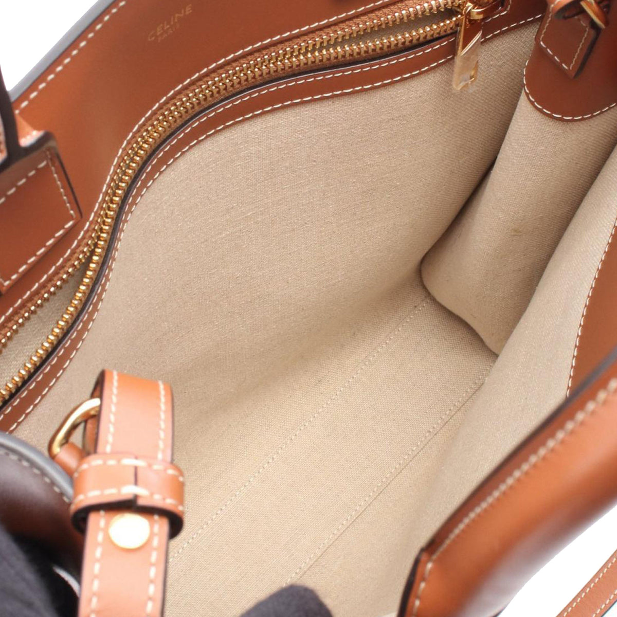 Celine Small Canvas Vertical Cabas Tote
