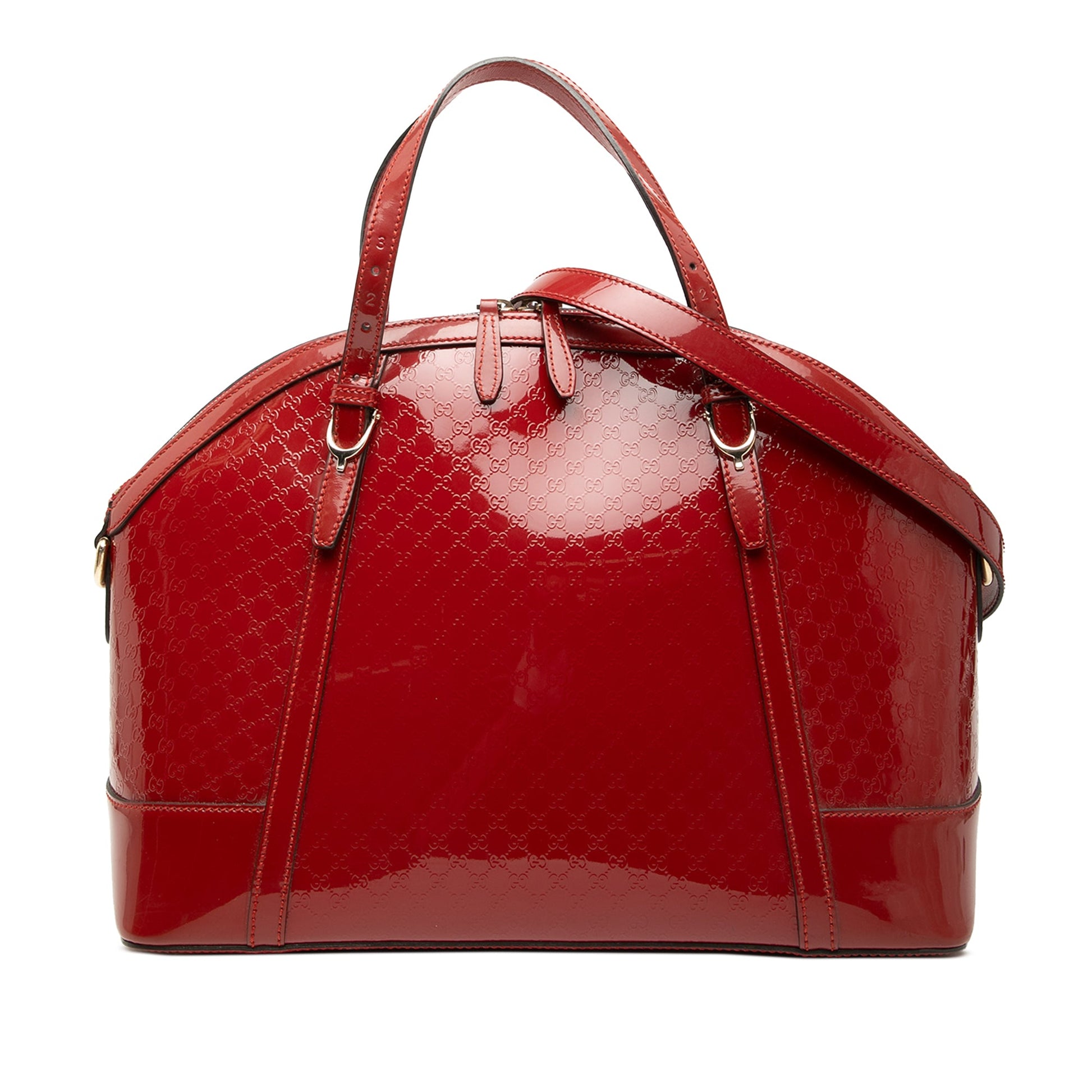 Gucci Large Microguccissima Patent Nice Dome Satchel