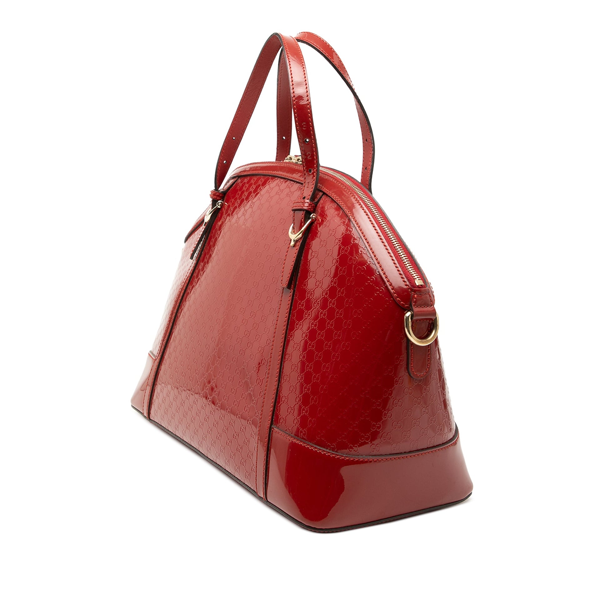 Gucci Large Microguccissima Patent Nice Dome Satchel