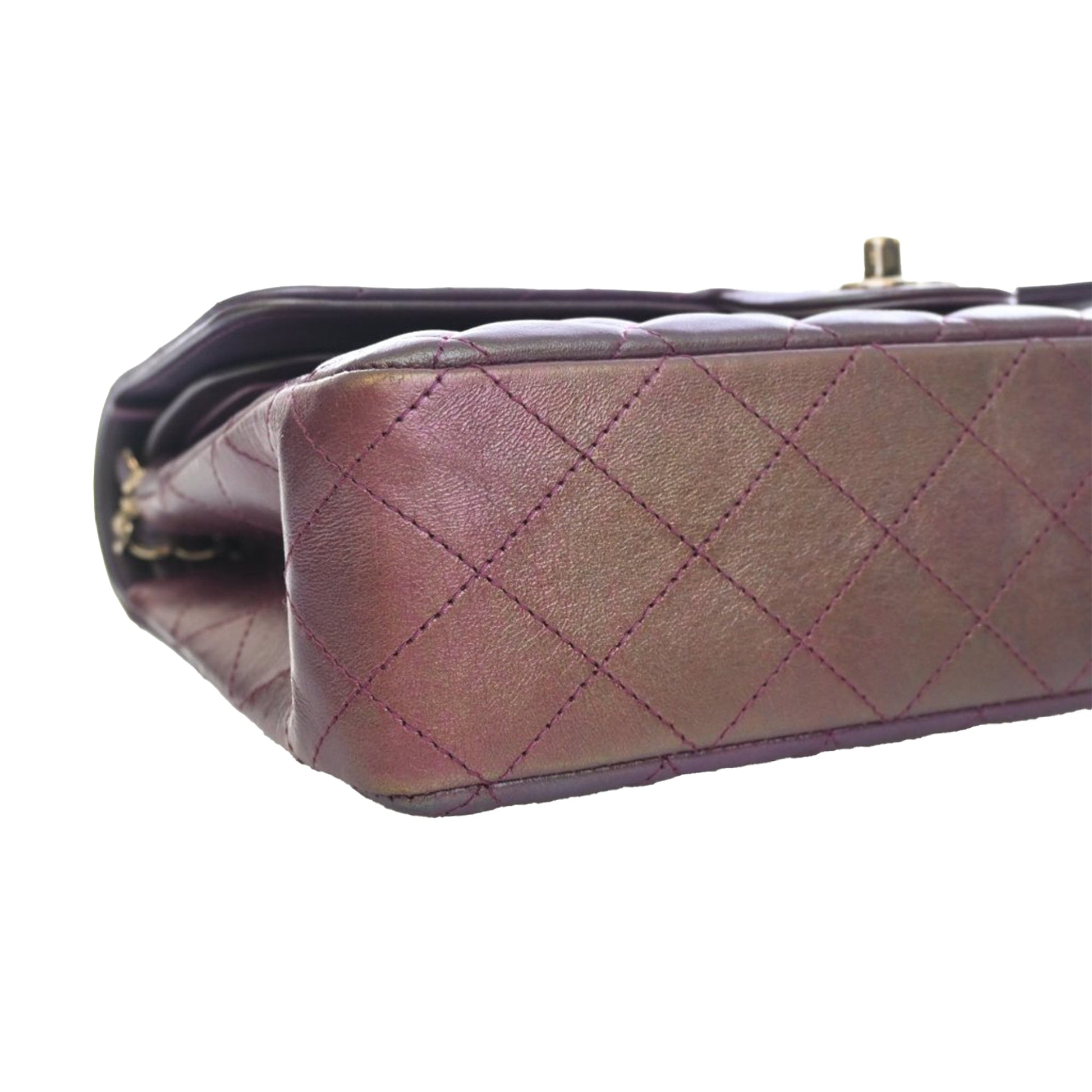 Chanel Medium Classic Iridescent Lambskin Double Flap