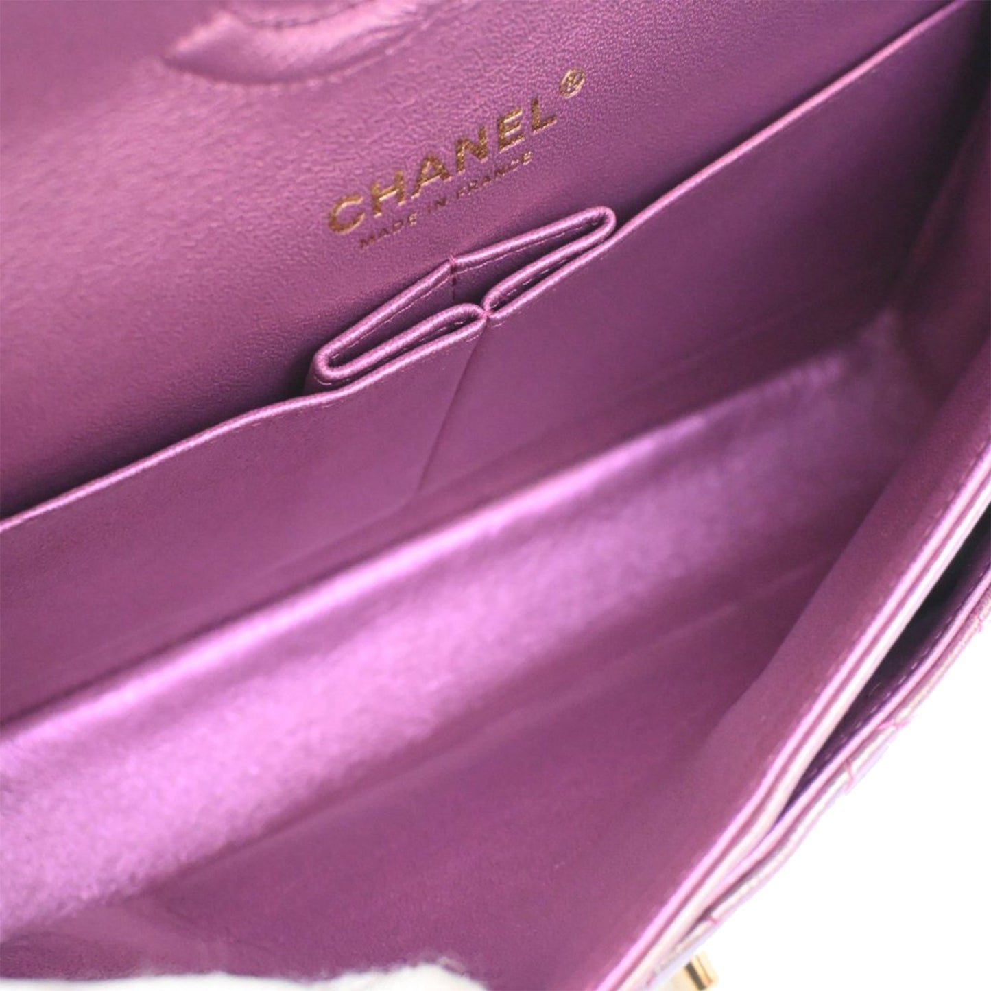 Chanel Medium Classic Iridescent Lambskin Double Flap