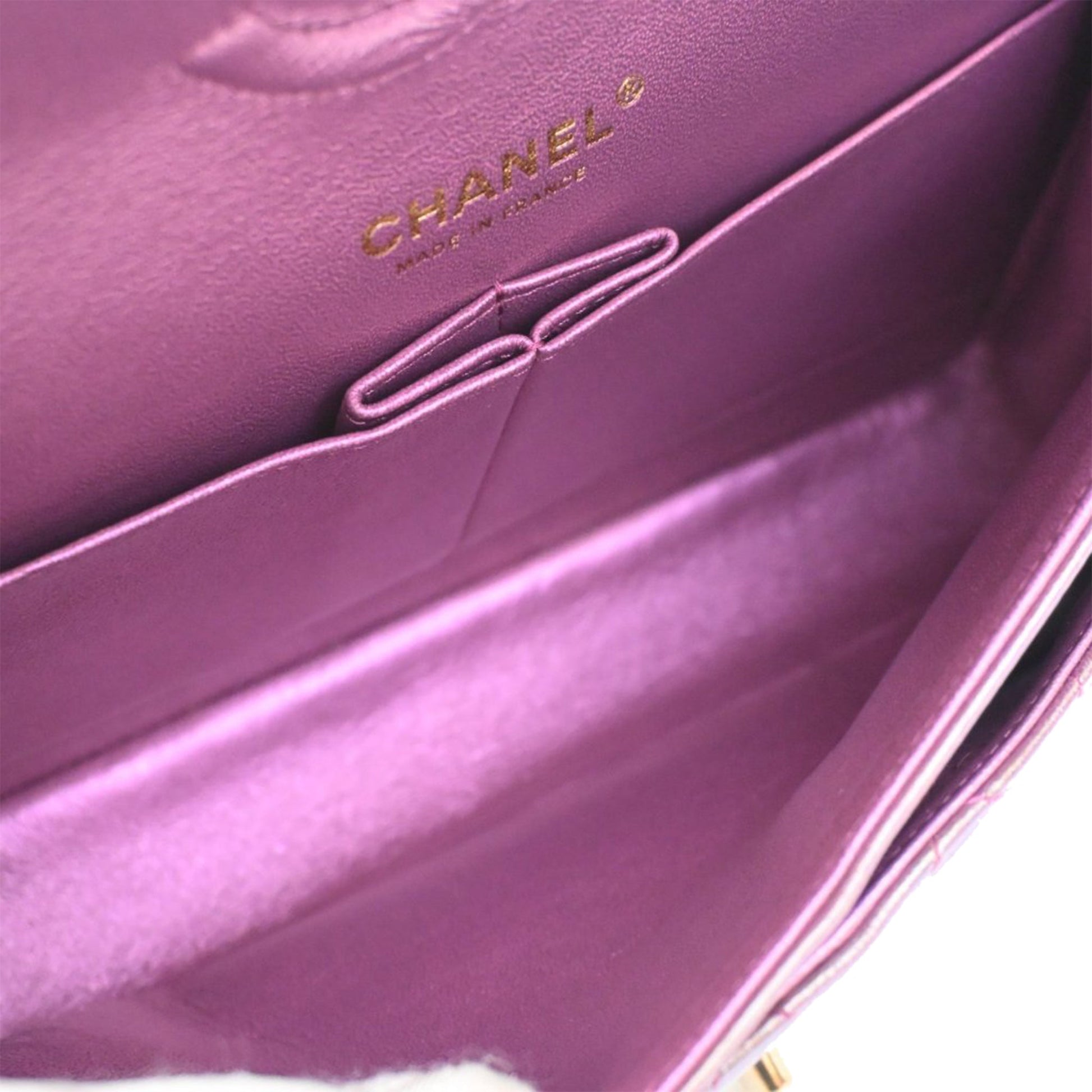 Chanel Medium Classic Iridescent Lambskin Double Flap
