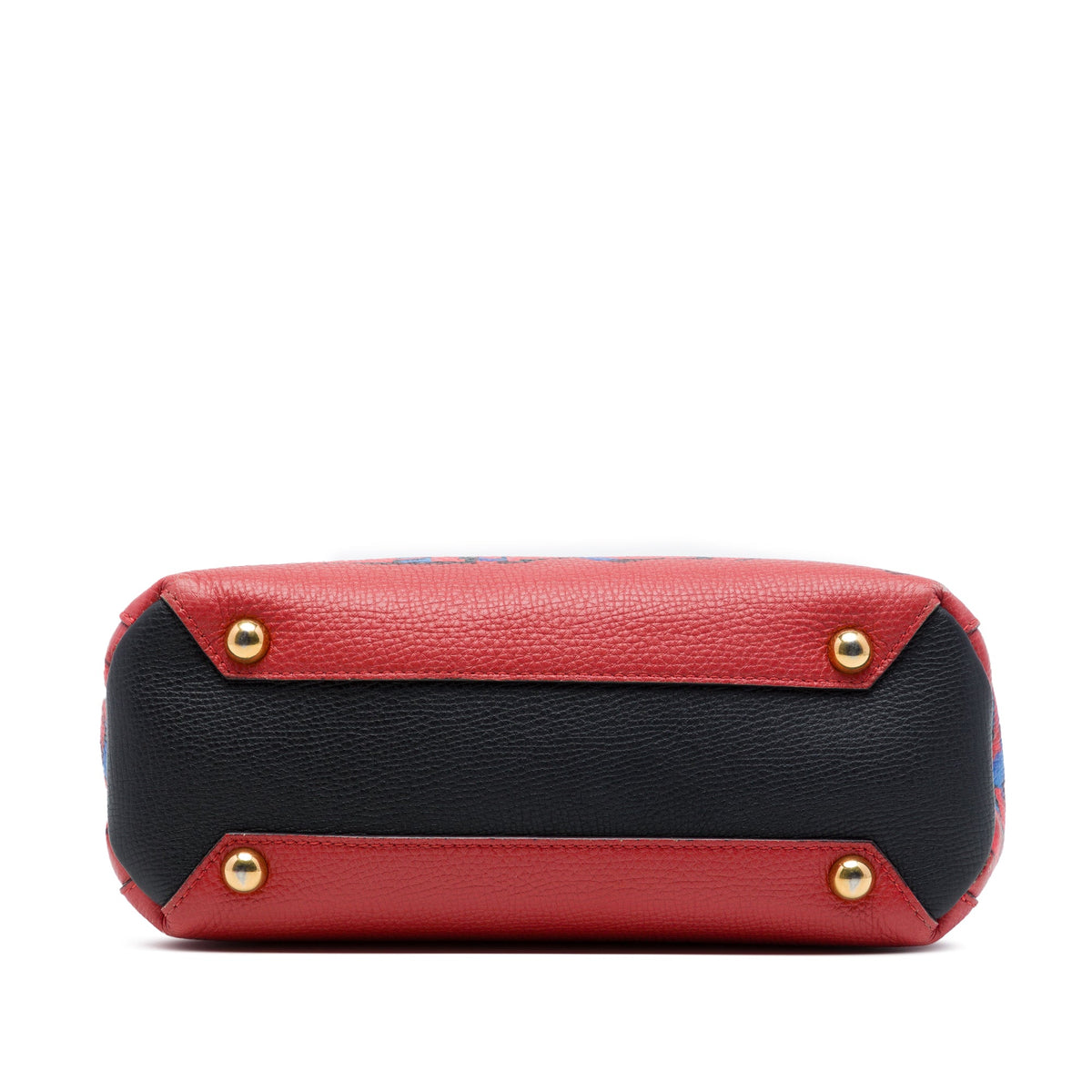 Burberry Small Graffiti Print Grainy Calfskin Banner Satchel