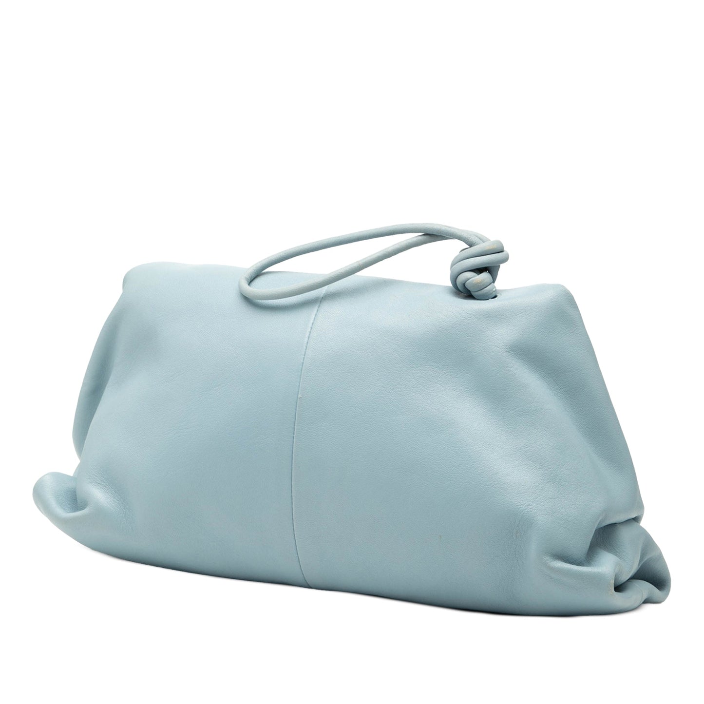 Bottega Veneta Leather BV Trine Angular Clutch