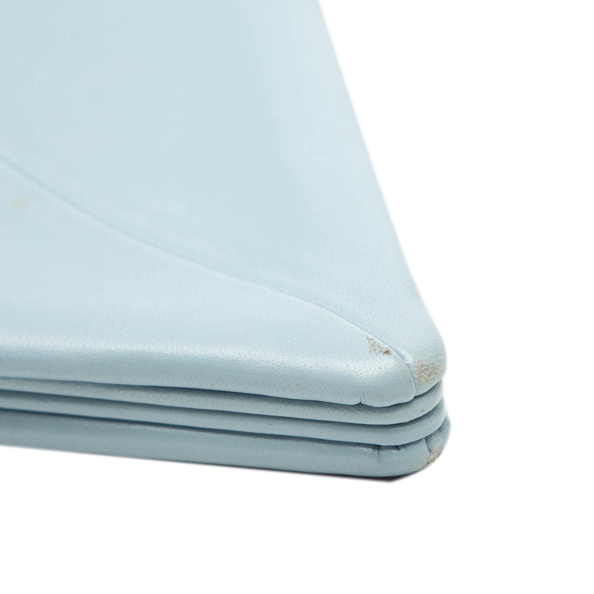 Bottega Veneta Leather BV Trine Angular Clutch
