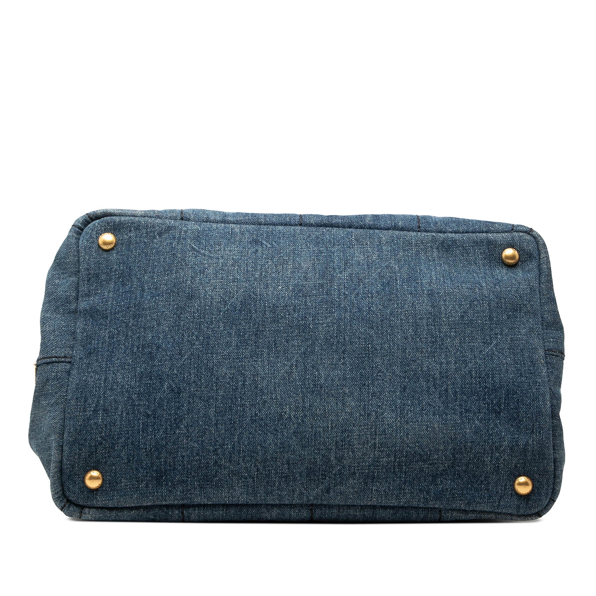 Prada Denim Canapa Logo Tote