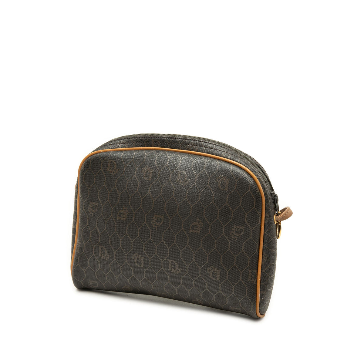 Dior Honeycomb Coated Canvas Crossbody — Black