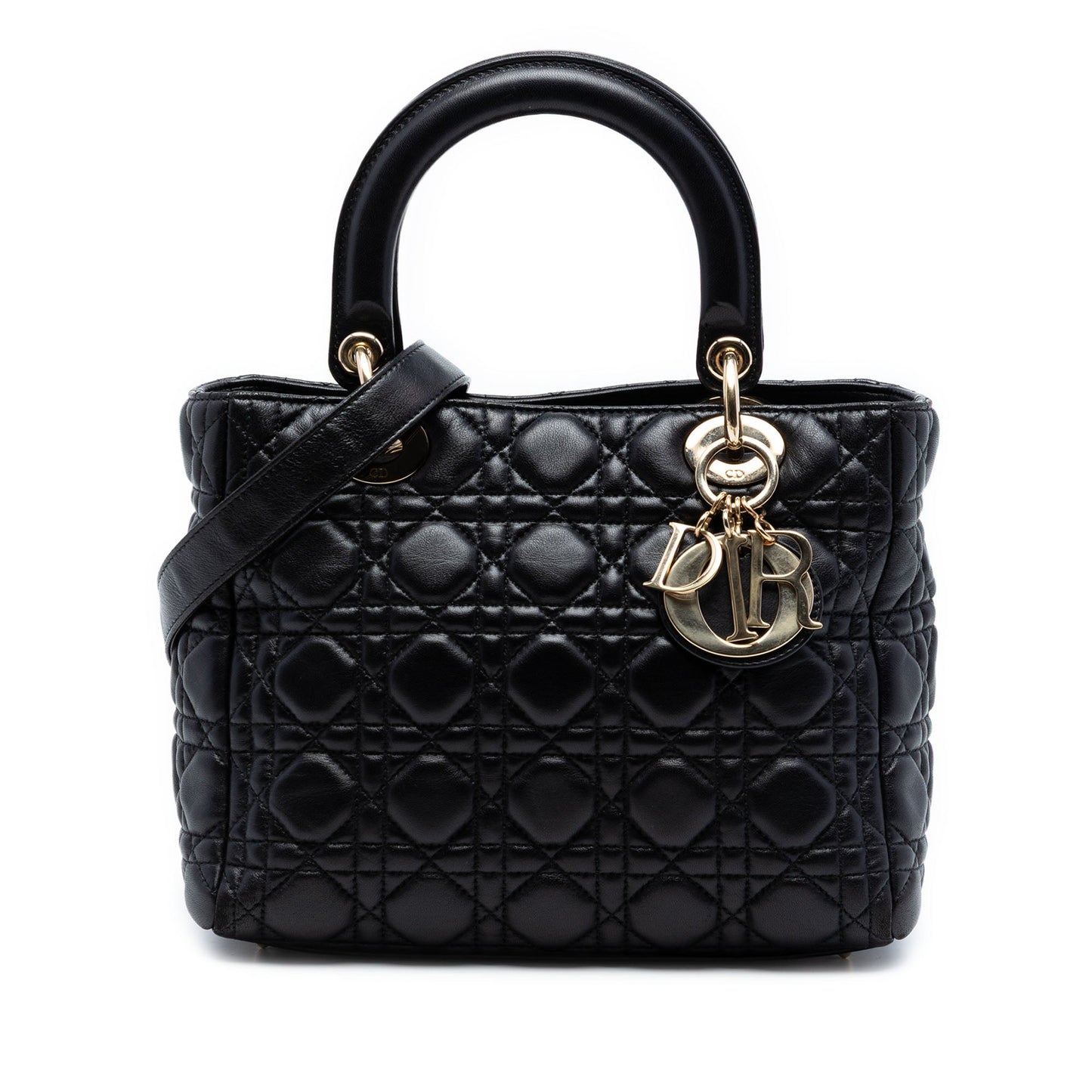 Dior Medium Lambskin Cannage Lady Dior