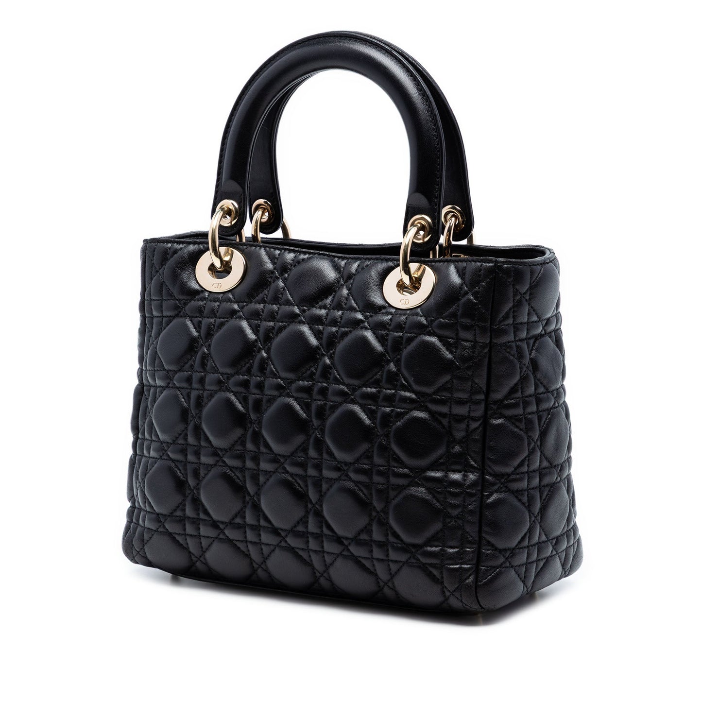 Dior Medium Lambskin Cannage Lady Dior