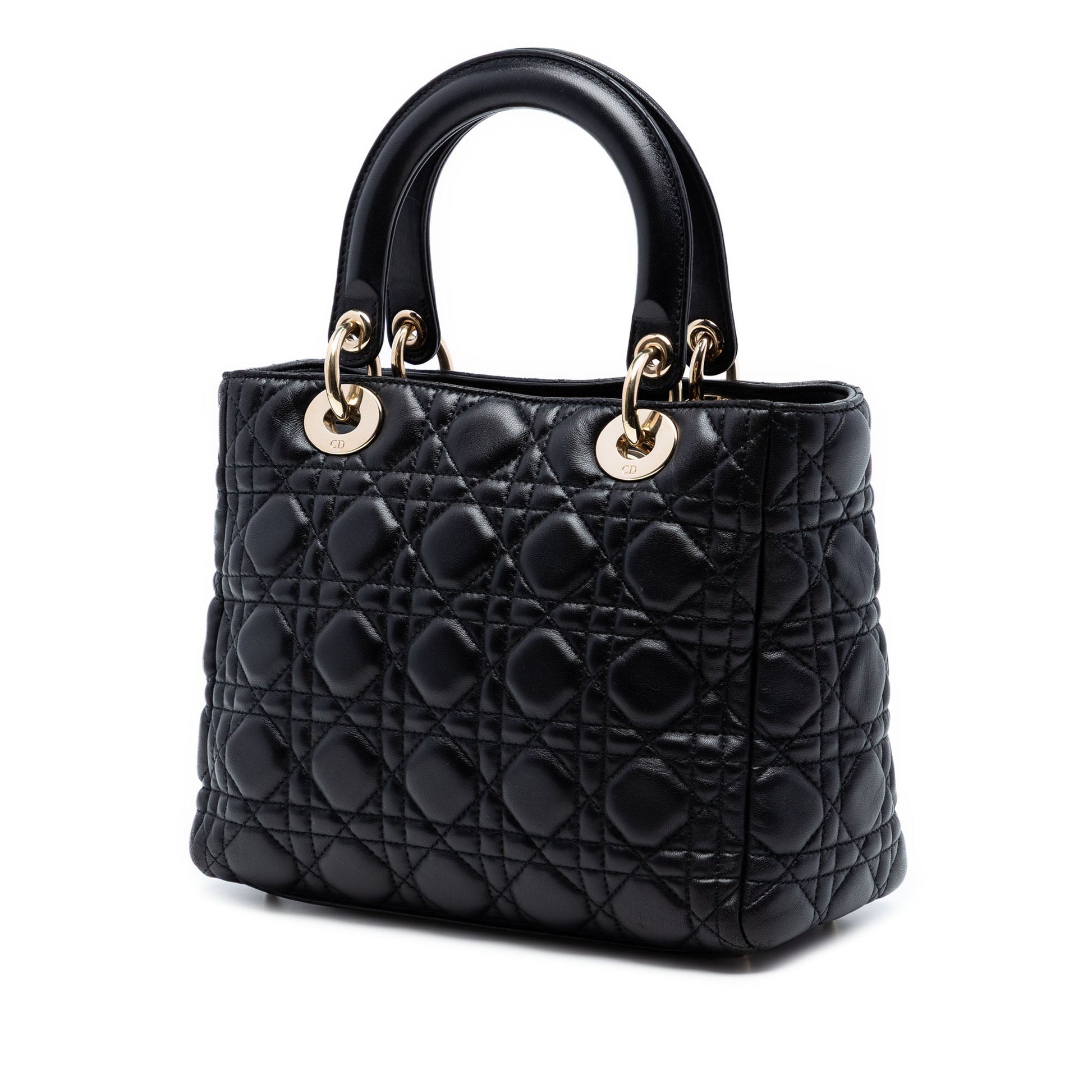 Dior Medium Lambskin Cannage Lady Dior
