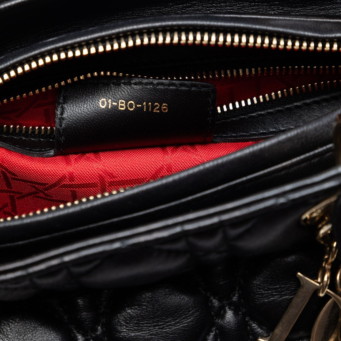 Dior Medium Lambskin Cannage Lady Dior