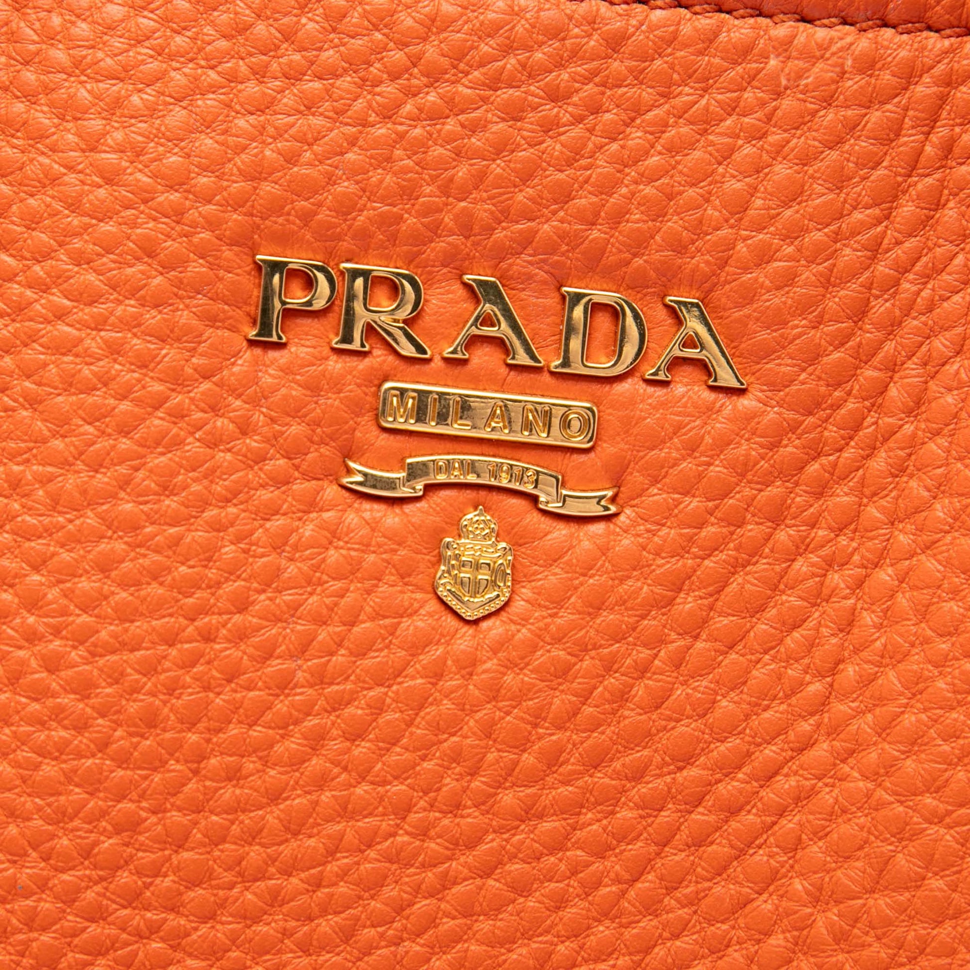 Prada Vitello Daino Open Convertible Tote