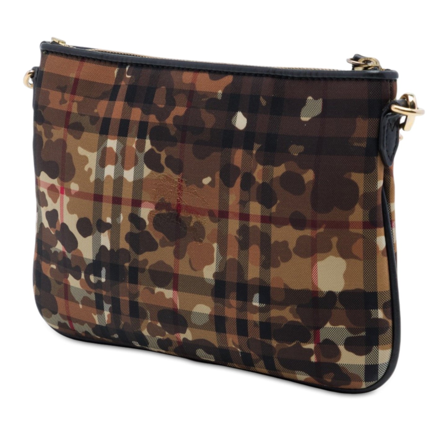 Burberry Haymarket Check Coated Canvas Camouflage Peyton Crossbody