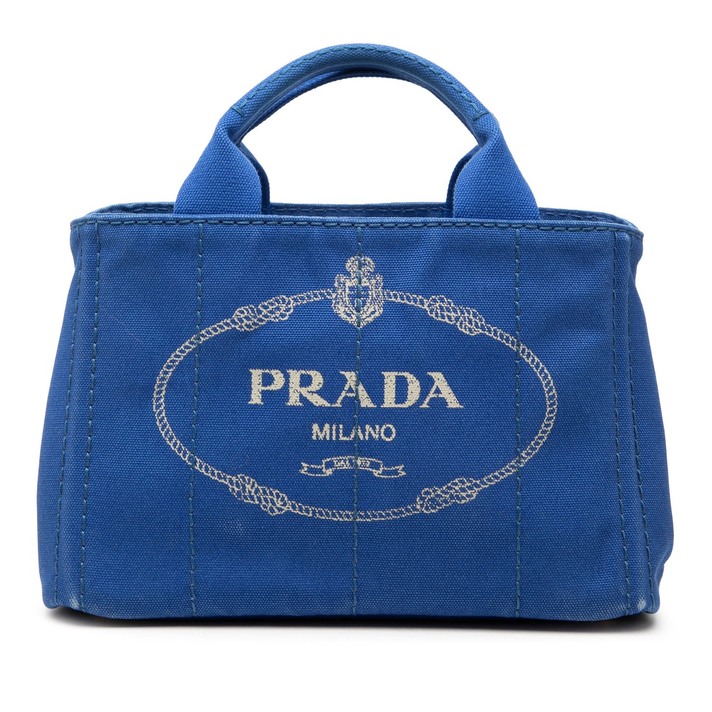 Prada Small Canvas Canapa Logo Satchel