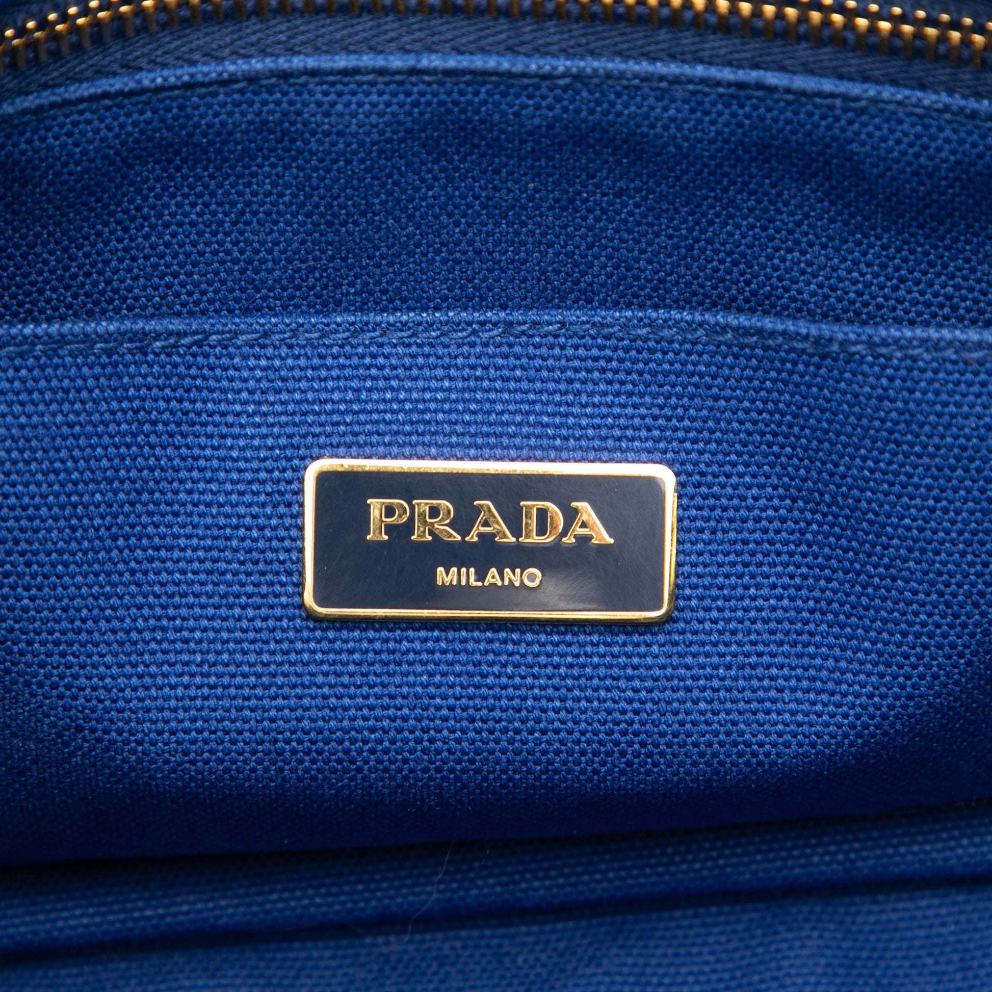Prada Small Canvas Canapa Logo Satchel
