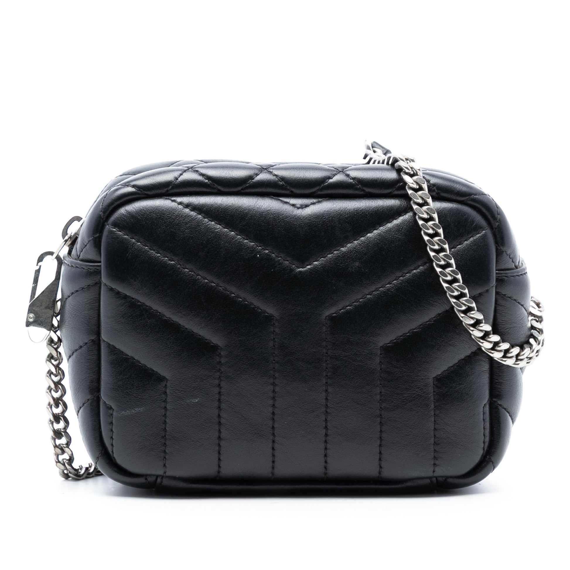 Saint Laurent Small Matelasse Calfskin LouLou Bowling Bag