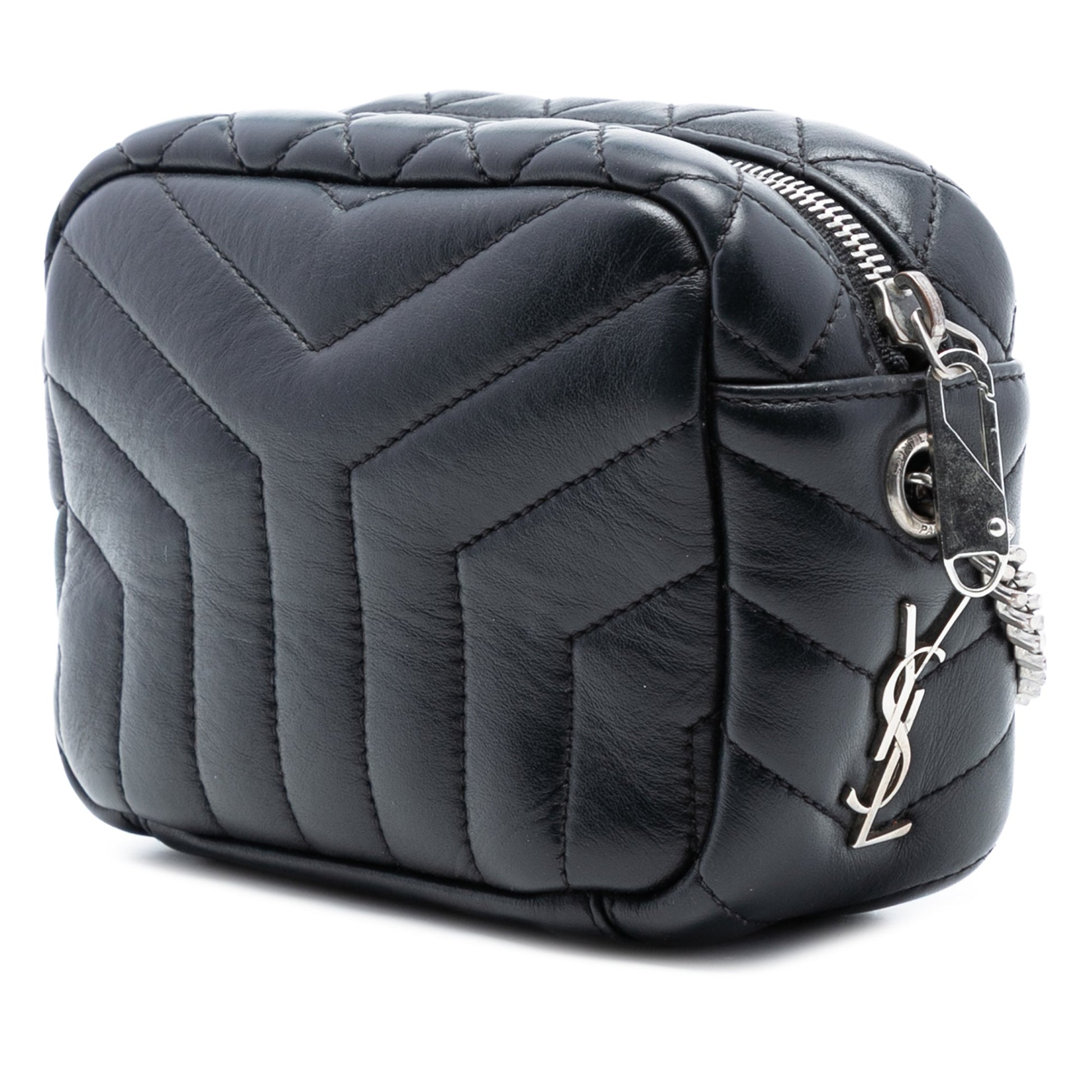 Saint Laurent Small Matelasse Calfskin LouLou Bowling Bag