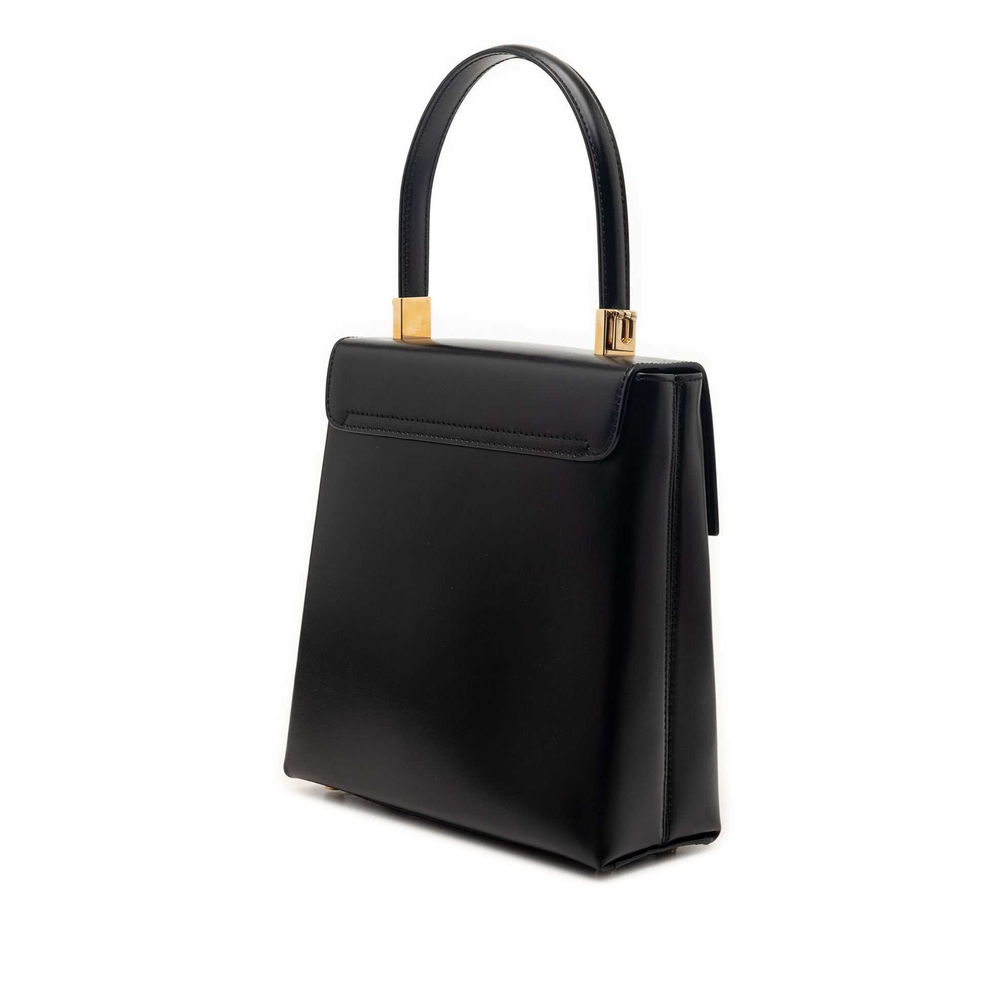 Small Leather Gancini Iconic Top Handle Bag