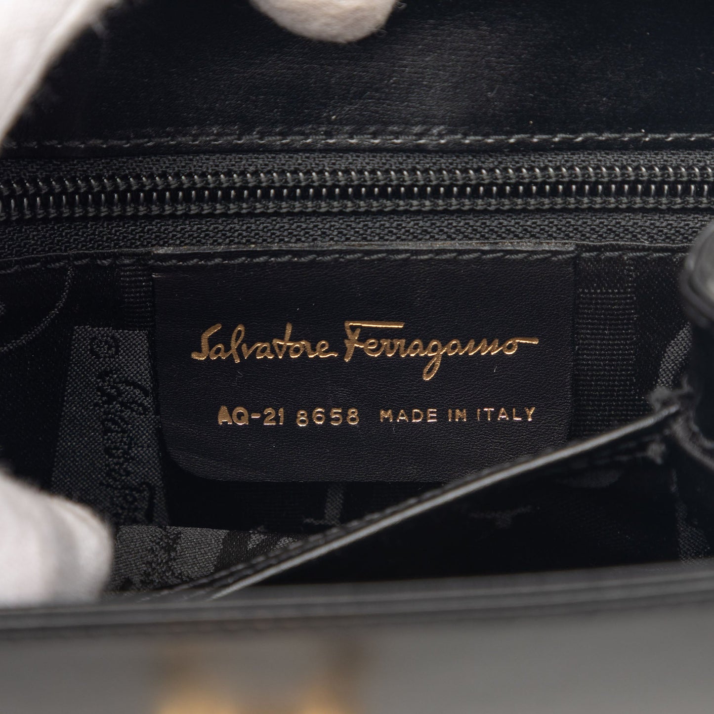 Small Leather Gancini Iconic Top Handle Bag