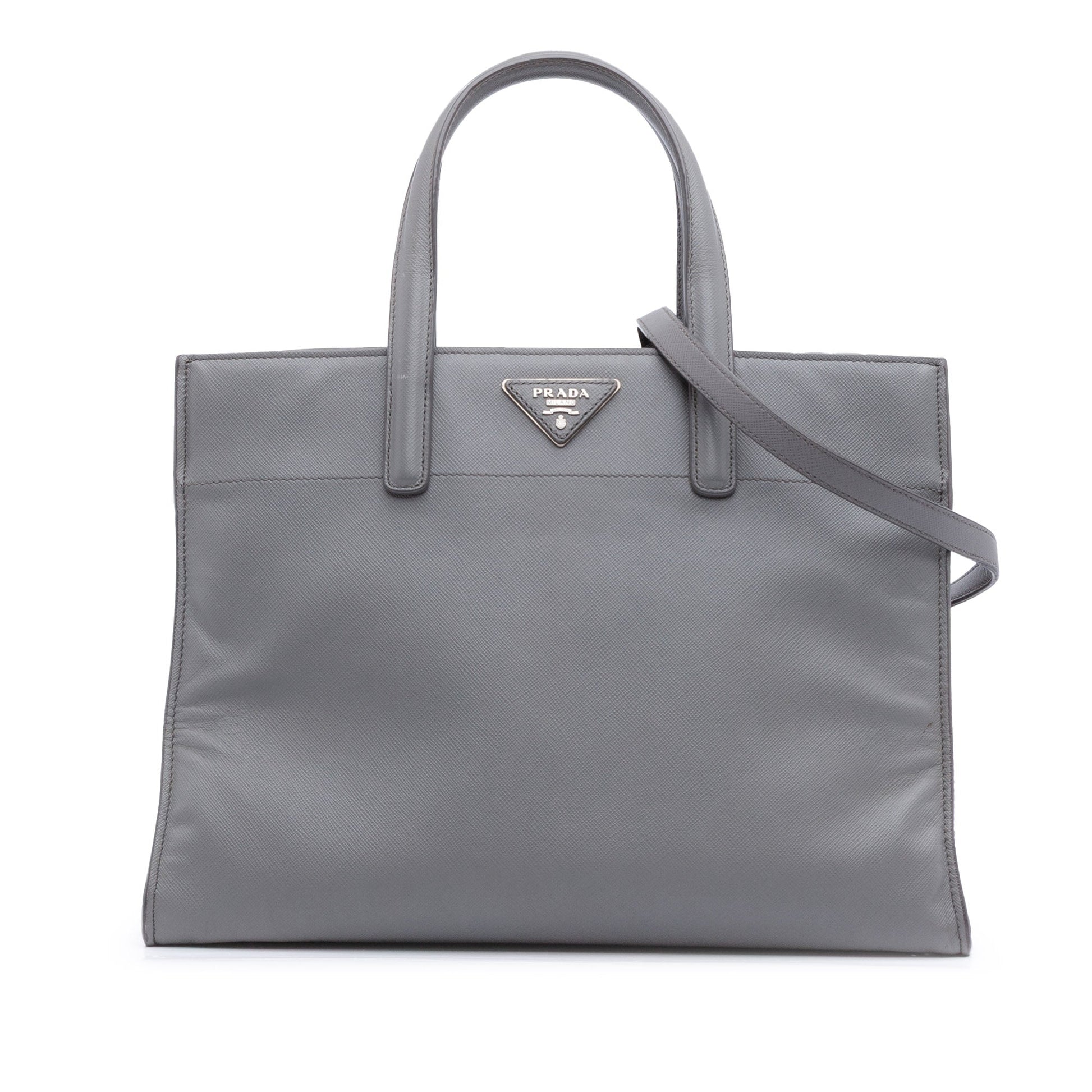 Prada Saffiano Soft Triple Pocket Tote