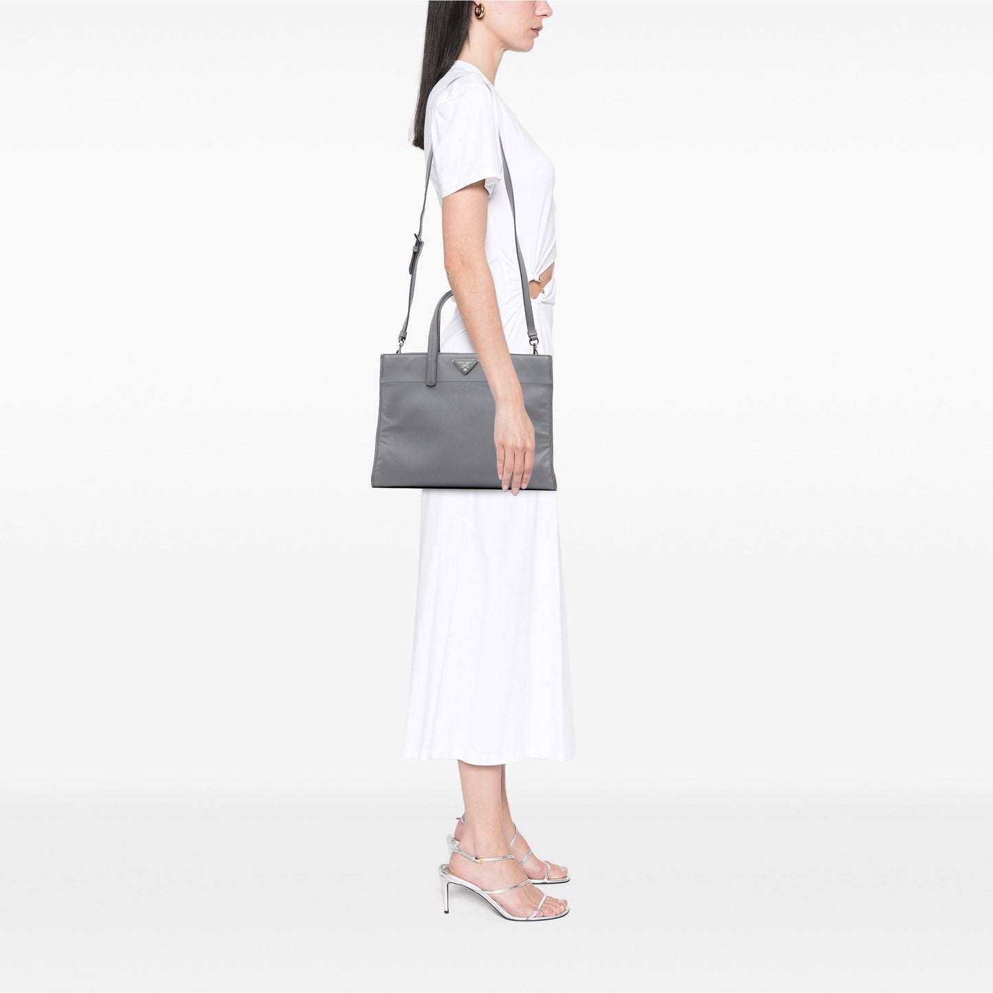 Prada Saffiano Soft Triple Pocket Tote