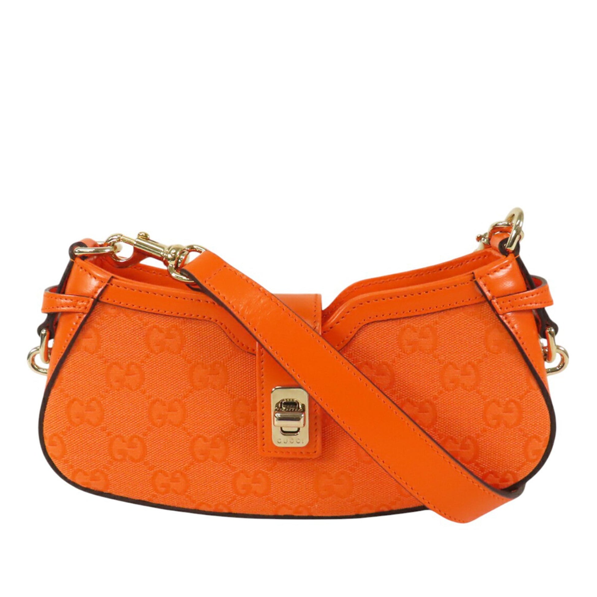 Gucci Mini GG Canvas Moon Side Shoulder Bag