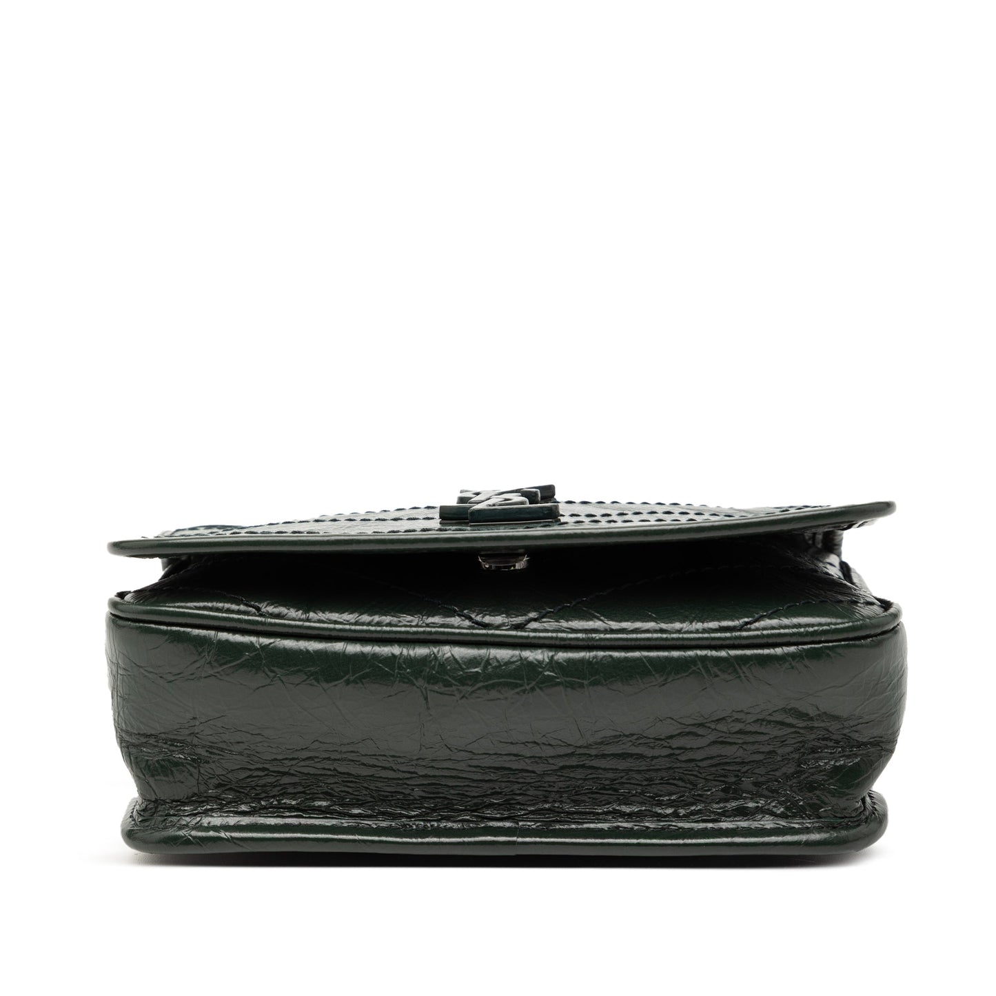Saint Laurent Crinkled Calfskin Niki Wallet on Chain