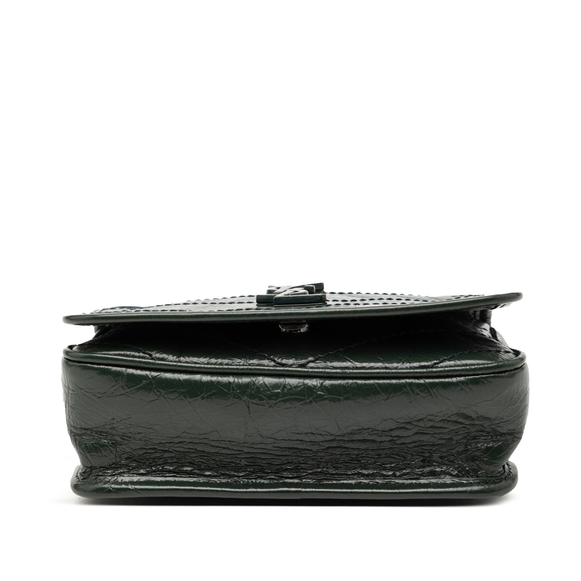 Saint Laurent Crinkled Calfskin Niki Wallet on Chain