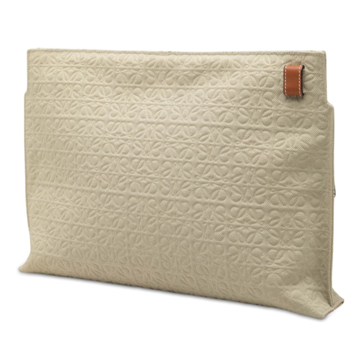 LOEWE Anagram Canvas Repeat T Clutch