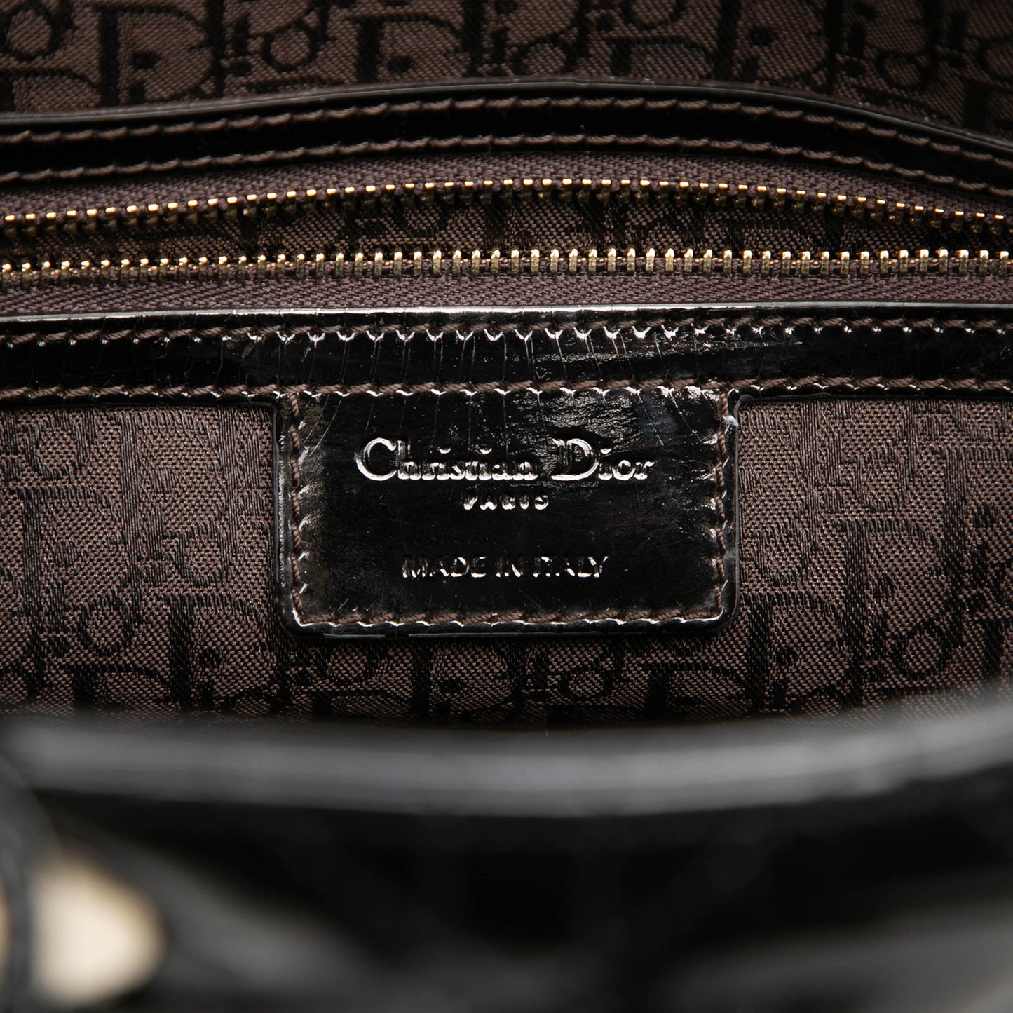 Dior Large Patent Cannage Lady Dior