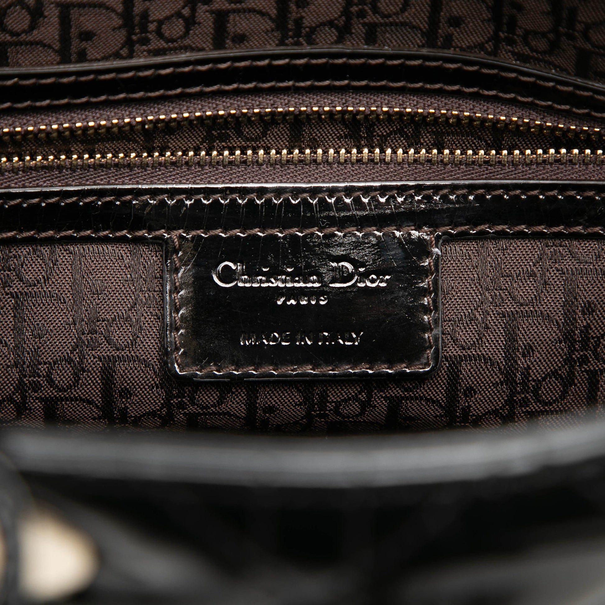 Dior Large Patent Cannage Lady Dior