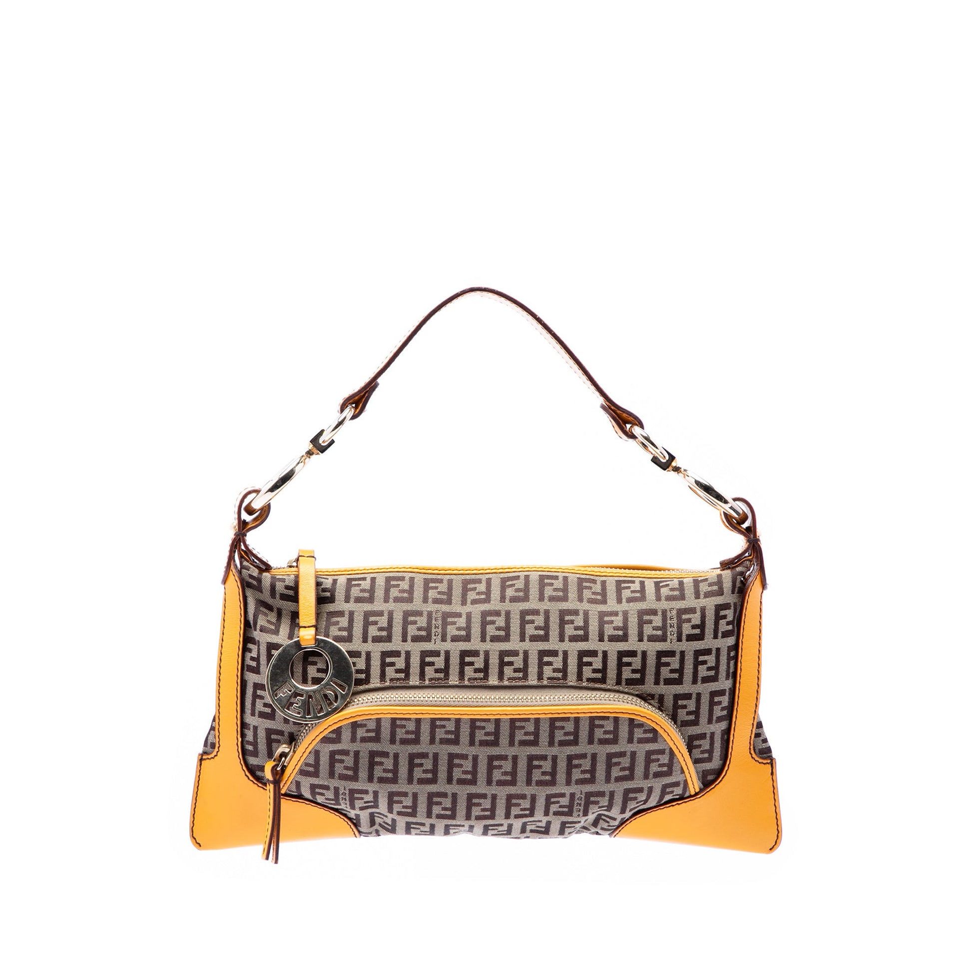 Fendi Zucchino Canvas Chef Pocket Shoulder Bag