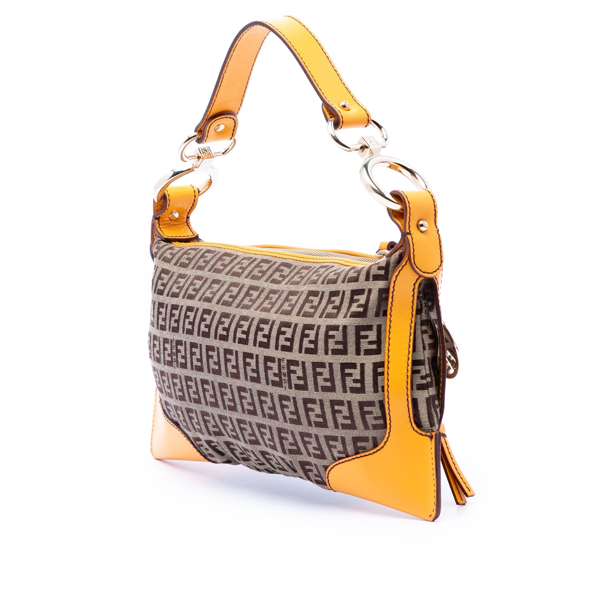 Fendi Zucchino Canvas Chef Pocket Shoulder Bag