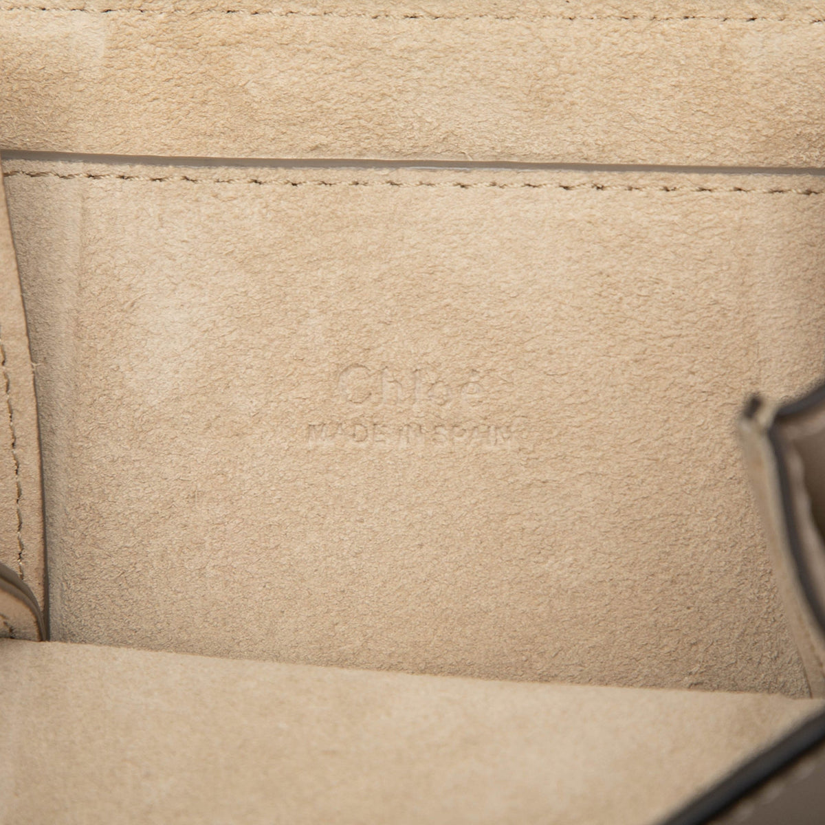 Chloé Mini Calfskin and Suede Faye Bracelet Bag — Brown