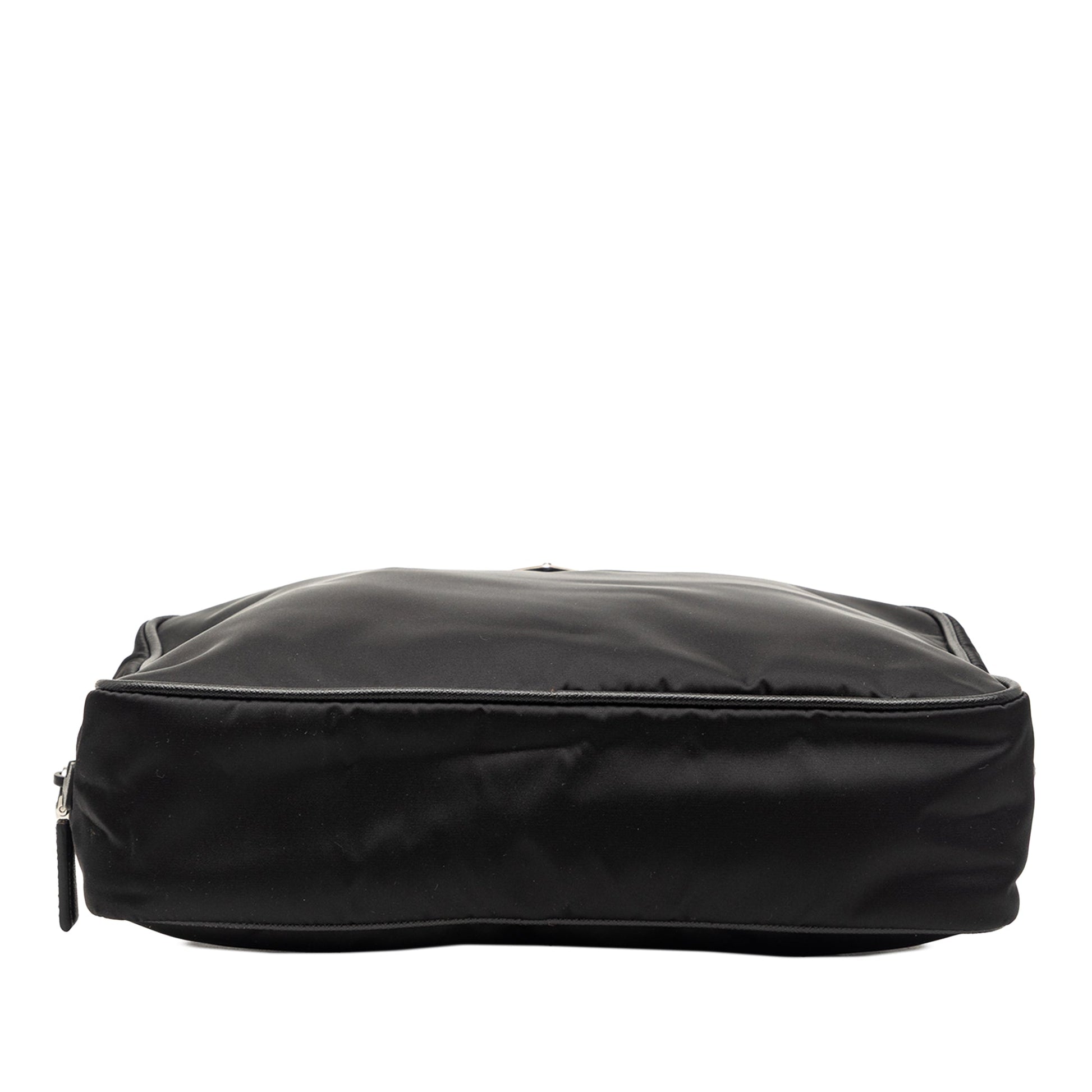 Prada Saffiano Trimmed Tessuto Clutch