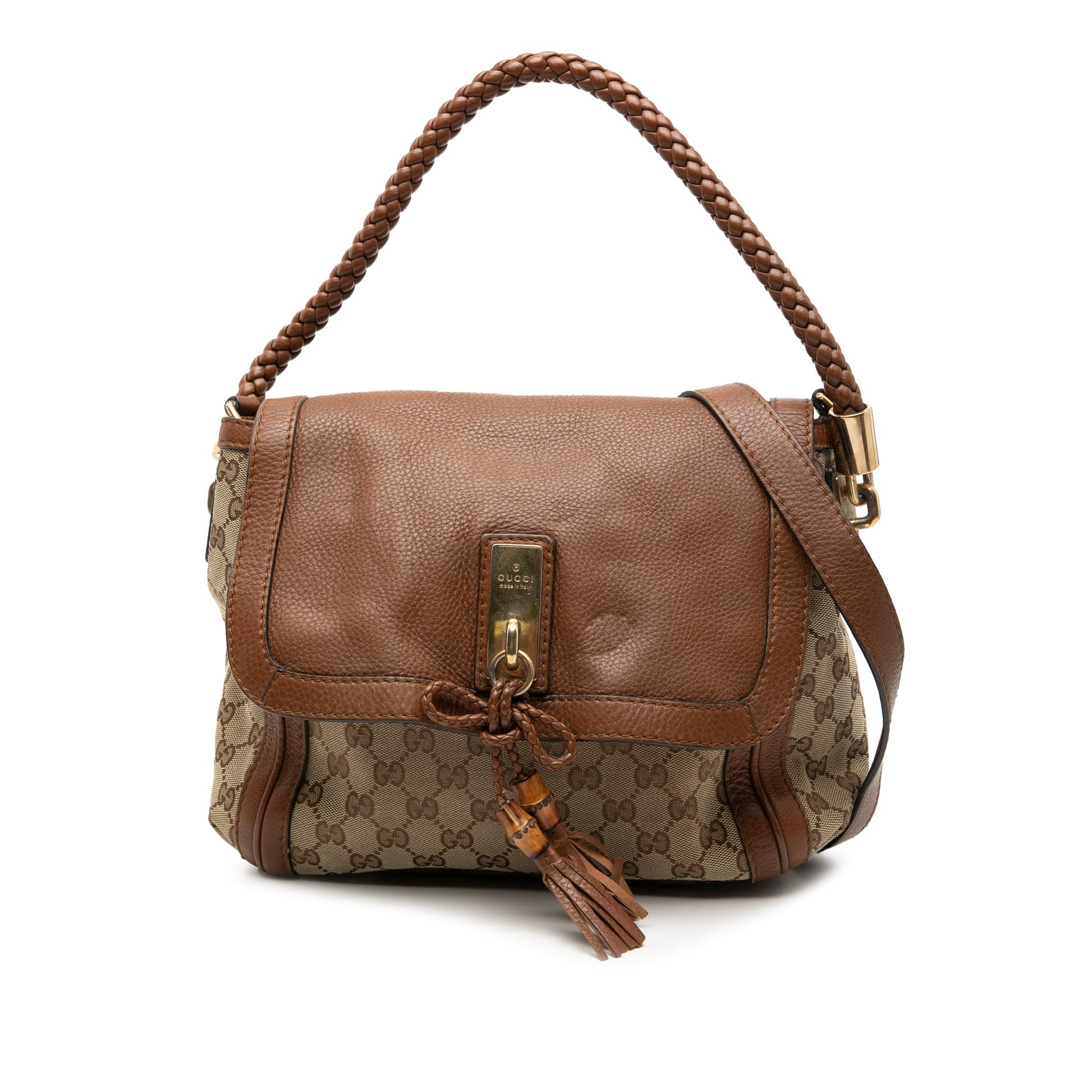 Gucci GG Canvas Bella Flap Satchel