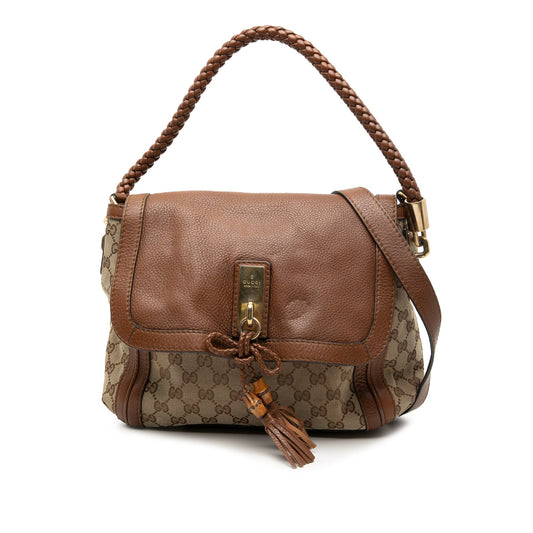 Gucci GG Canvas Bella Flap Satchel