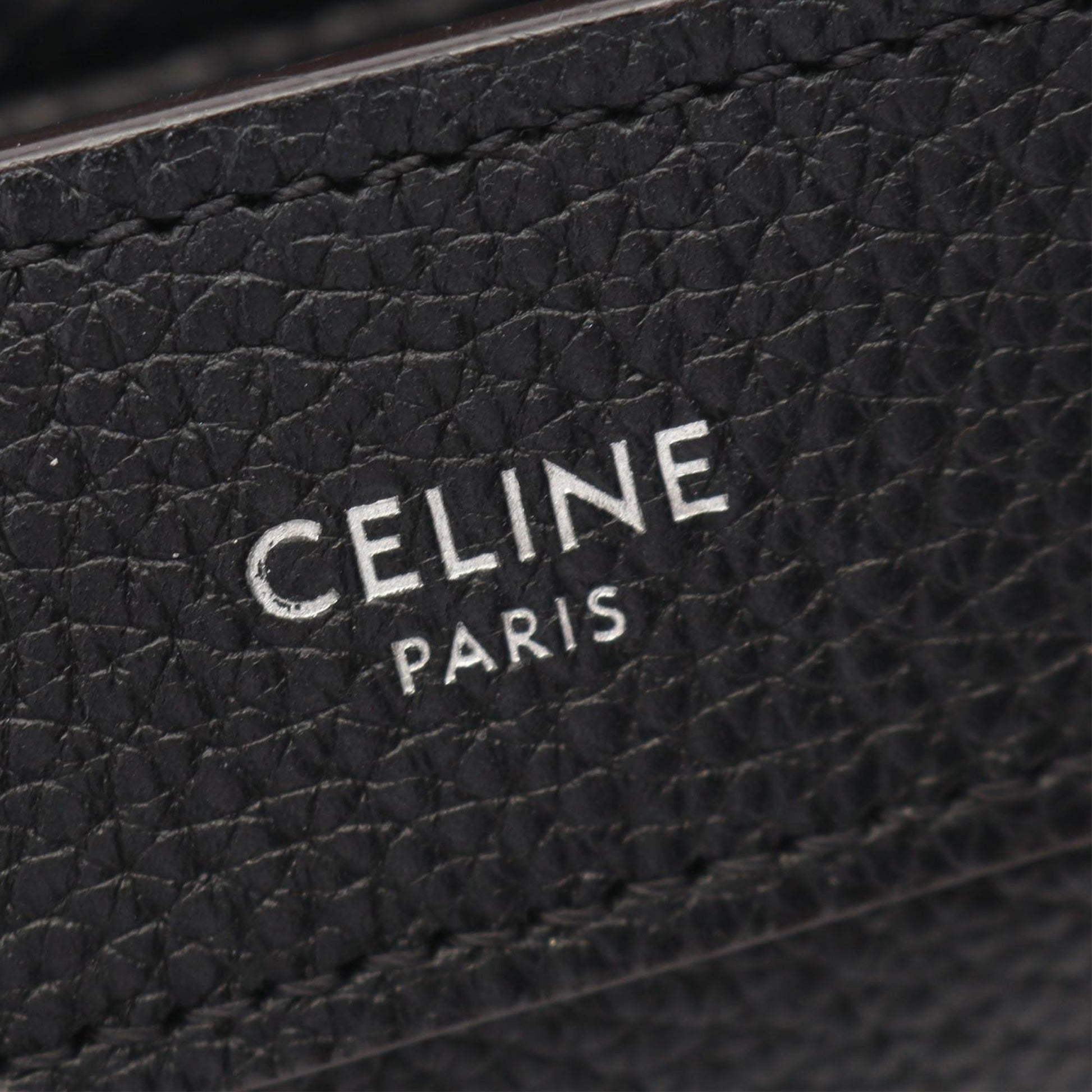 Celine Nano Drummed Calfskin Luggage Tote